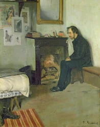 Der Bohemien (Porträt von Erik Satie in seinem Studio in Montmartre), 1891